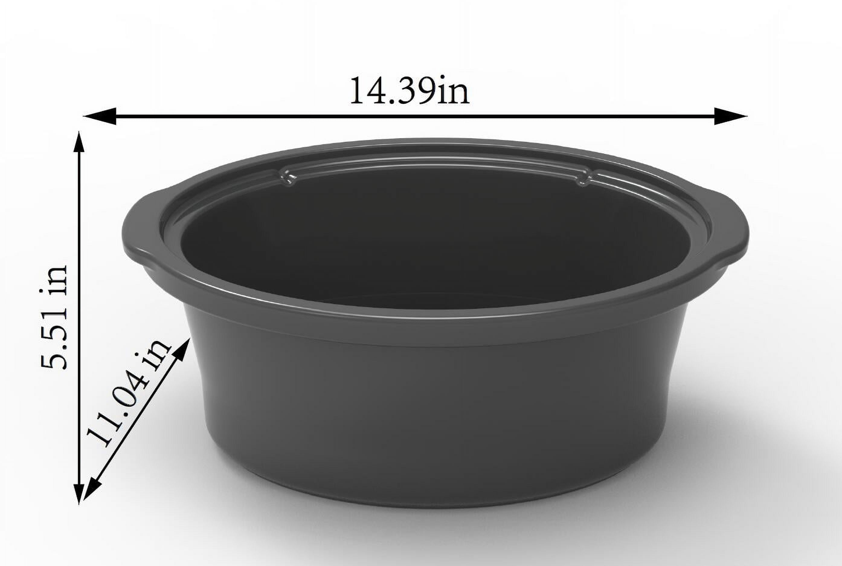 Vinmora™ 6 Quart Oval Slow Cooker With Stainless Steel - Premium Kitchen Appliance by Vinmora™