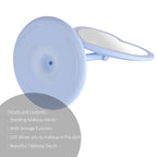 Vinmora™ 11.26" Tall Light Blue Plastic Frame Tabletop Heart - Premium Bedding & Home by Vinmora™