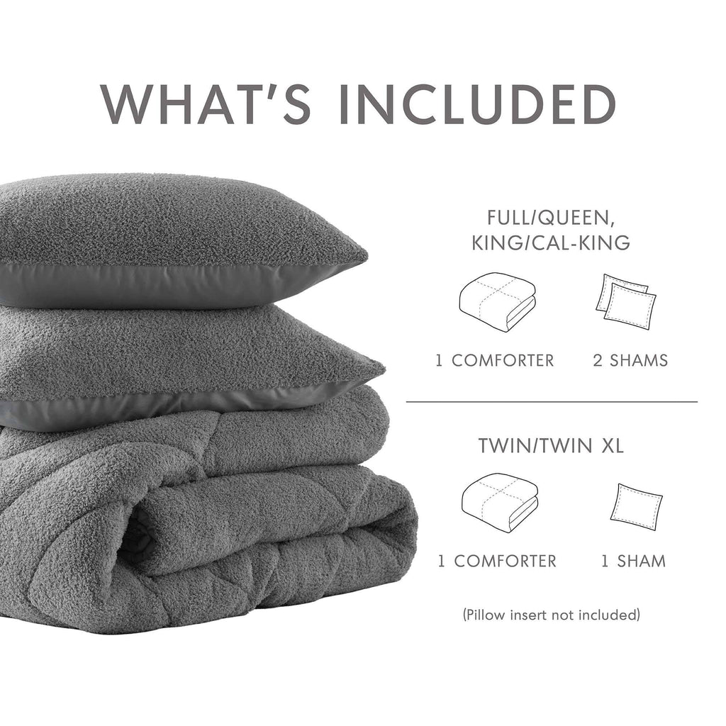 Vinmora™ Regency Heights Twin/Twin XL Quilted Plush Comforter Set - Premium Comforter Set by Vinmora™