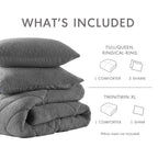 Vinmora™ Regency Heights Twin/Twin XL Quilted Plush Comforter Set - Premium Comforter Set by Vinmora™