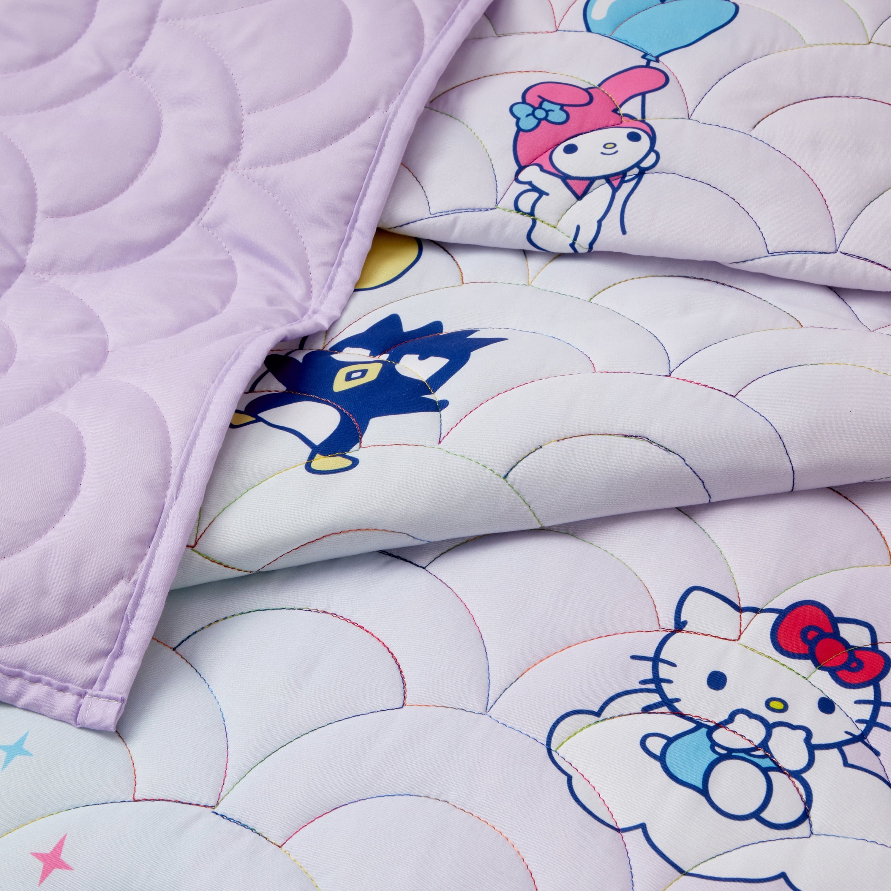 Vinmora™ Hello Kitty and Friends Rainbow Ombre 2 Piece - Premium Pillow by Vinmora™