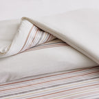 Vinmora™ 3-Piece Red Yarn Dye Stripe Comforter Set, Full/Queen - Premium Comforter Set by Vinmora™