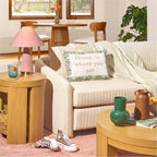 Vinmora™ Rose Pink Velvet Table Lamp by Drew Barrymore - Premium Bedding & Home by Vinmora™