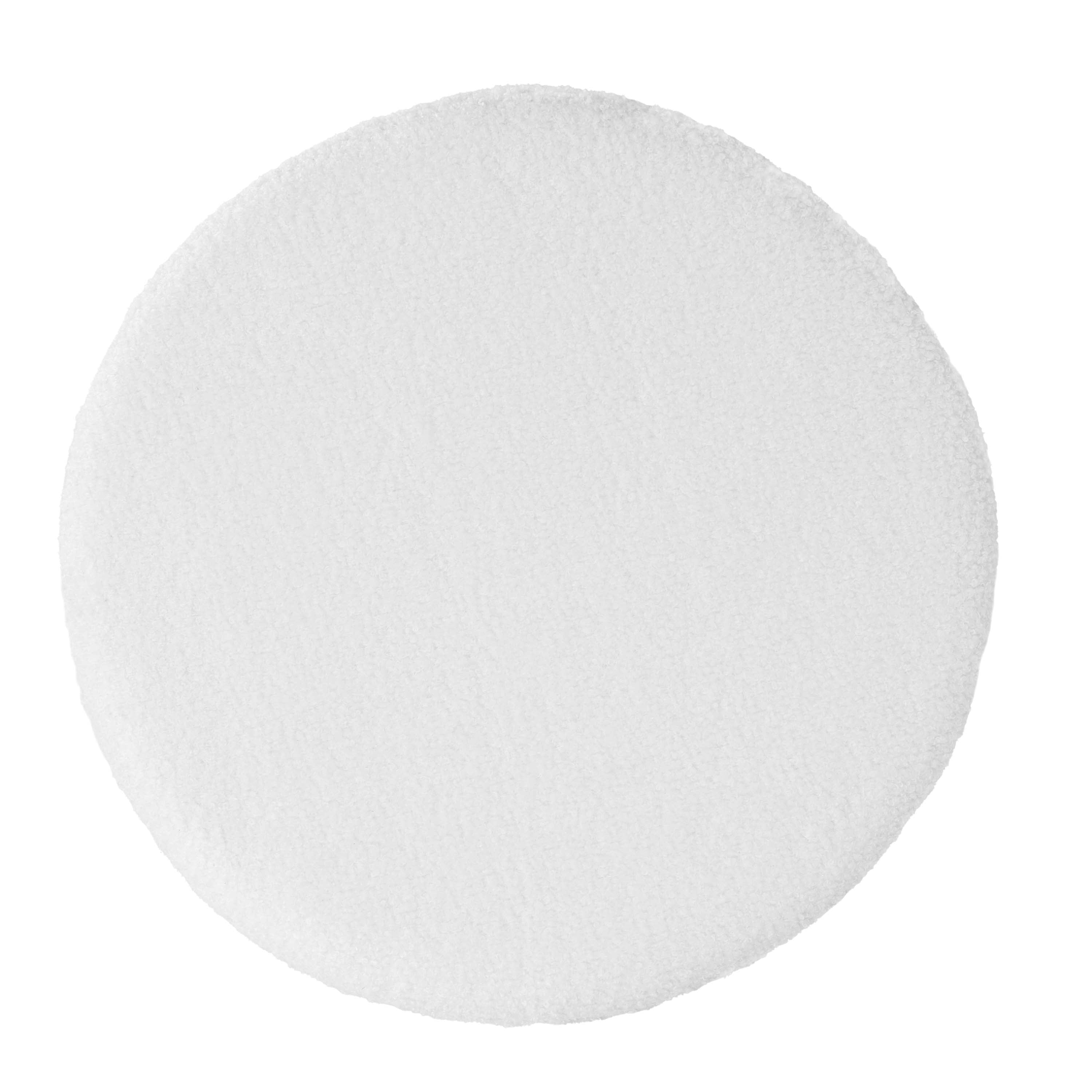 Vinmora™ Modern Dowel Ottoman, Cream Boucle - Premium Bedding & Home by Vinmora™