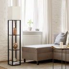 Vinmora™ SUNMORY 63'' Floor Lamps with Shelves, Home Standing - Premium Bedding & Home by Vinmora™