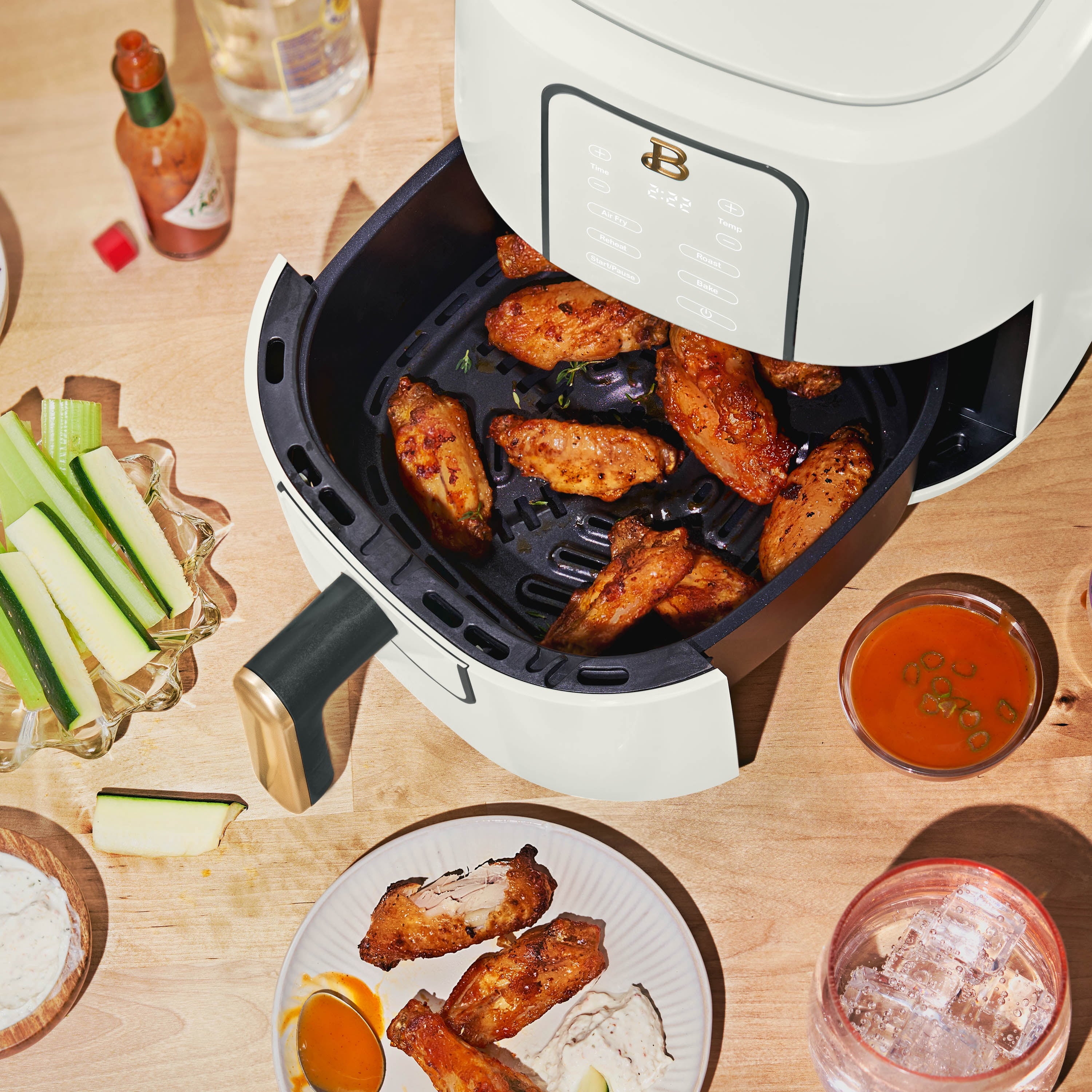 Vinmora™ 3 Qt Air Fryer with TurboCrisp Technology, EverGood - Premium Kitchen Appliance by Vinmora™
