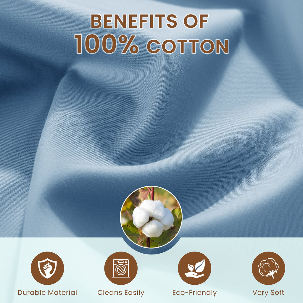 Vinmora™ 100% Cotton Sheet Set - Premium Sheet Set by Vinmora™