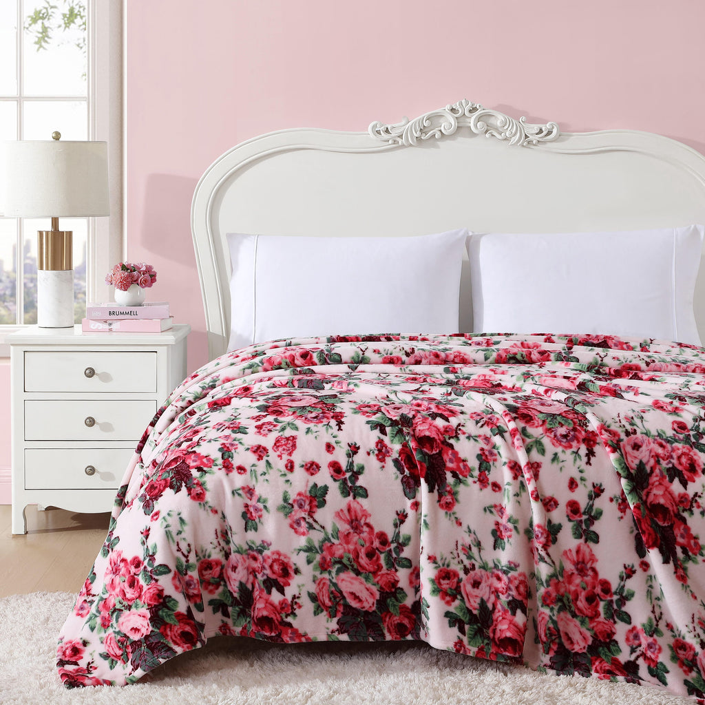 Vinmora™ Betsey Johnson Vintage Floral Light Pink & Pink - Premium Bedding & Home by Vinmora™