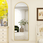Vinmora™ BEAUTYPEAK 64"x 21" Full Length Mirror Arched Standing - Premium Bedding & Home by Vinmora™