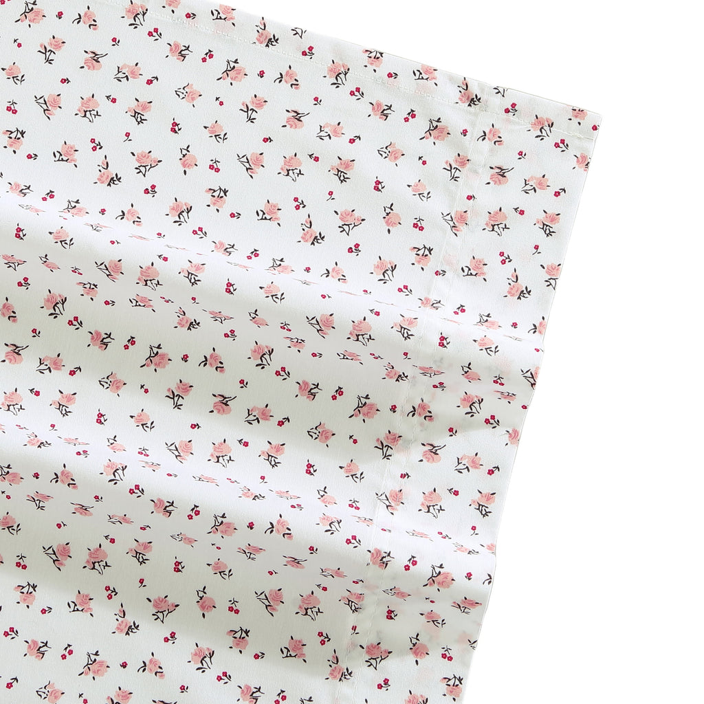 Vinmora™ Betsey Johnson Baby Buds Pink Cotton Percale Queen - Premium Sheet Set by Vinmora™