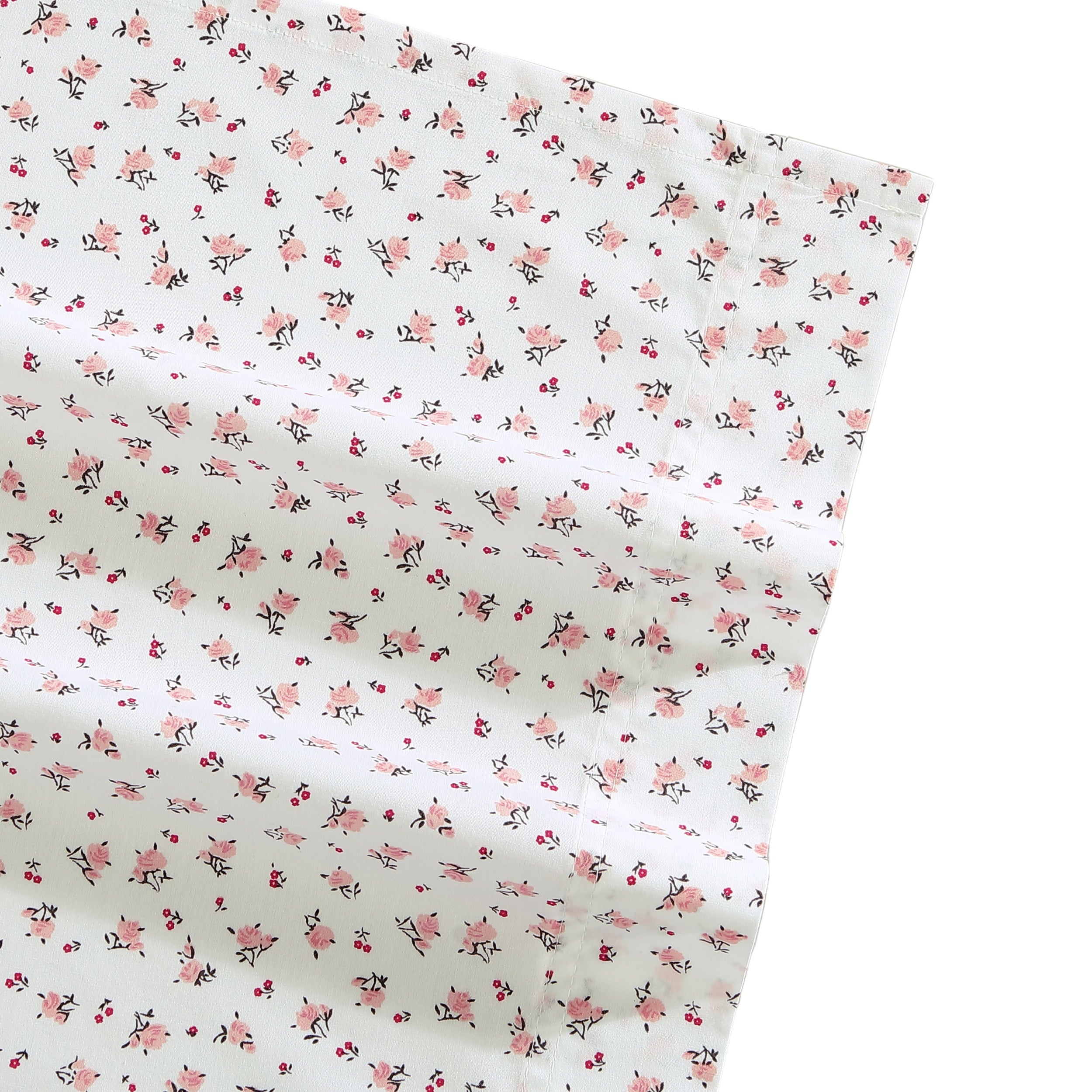 Vinmora™ Betsey Johnson Baby Buds Pink Cotton Percale Queen - Premium Sheet Set by Vinmora™