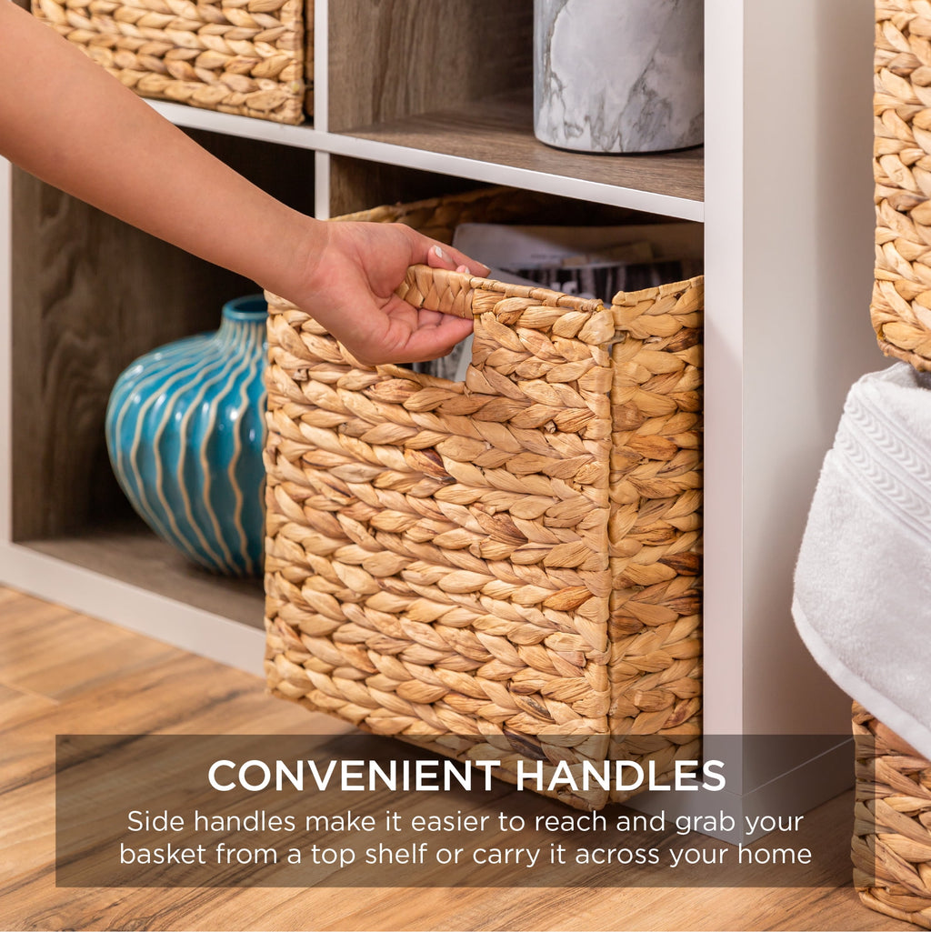 Vinmora™ Best Choice Products 10.5x10.5in Hyacinth Storage Baskets, Set - Premium Curtain & Window Hardware by Vinmora™