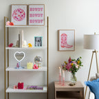 Vinmora™ 11.26" Tall Light Blue Plastic Frame Tabletop Heart - Premium Bedding & Home by Vinmora™