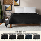Vinmora™ Soft Velvet Quilt, Full/Queen, Rich Black, Soft & - Premium Comforter Set by Vinmora™