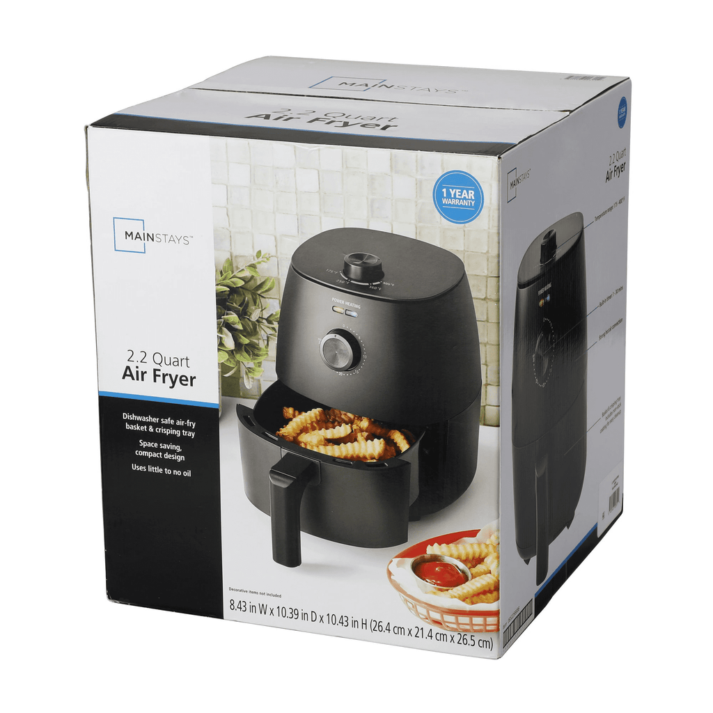 Vinmora™ 2.2 Qt Air Fryer in Arctic Black with - Premium Kitchen Appliance by Vinmora™