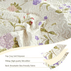 Vinmora™ Green Essen 3 Pcs Quilt Sets, Lightweight Microfiber - Premium Comforter Set by Vinmora™