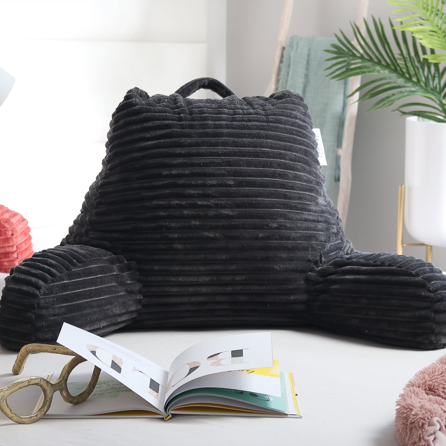 Vinmora™ Nestl Backrest Reading Pillow, Back Support Pillow with - Premium Pillow by Vinmora™