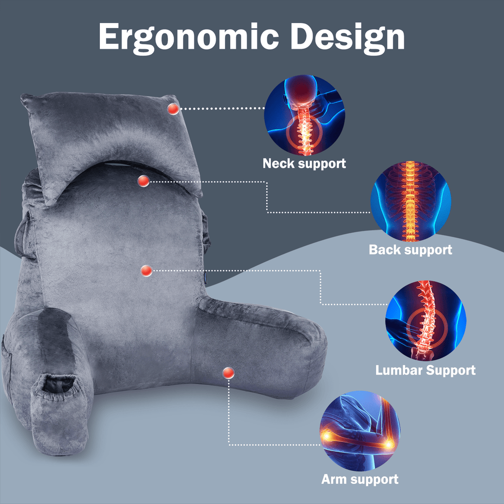 Vinmora™ VAVSEA Reading Pillow, Extra Large 31" Backrest Pillow - Premium Pillow by Vinmora™