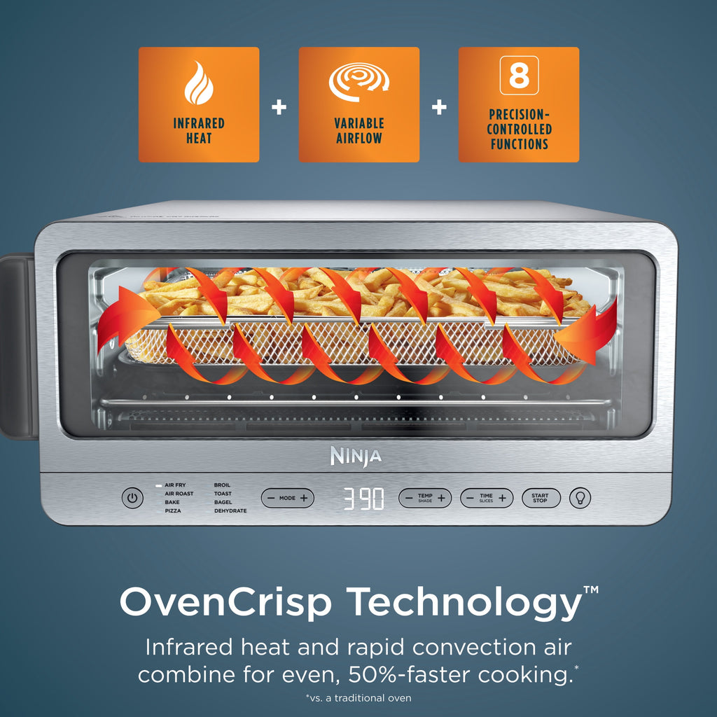 Vinmora™ Flip Toaster Oven & Air Fryer, 8-in-1 Functionality - Premium Kitchen Appliance by Vinmora™