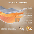 Vinmora™ WISHEAD Electric Heated Blanket Throw Soft Flannel & - Premium Blankets & Throws by Vinmora™