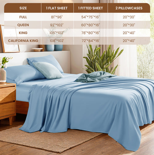 Vinmora™ 100% Cotton Sheet Set - Premium Sheet Set by Vinmora™