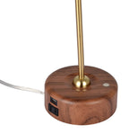 Vinmora™ Modern LED Desk Lamp with Wood Grain Finish - Premium Bedding & Home by Vinmora™