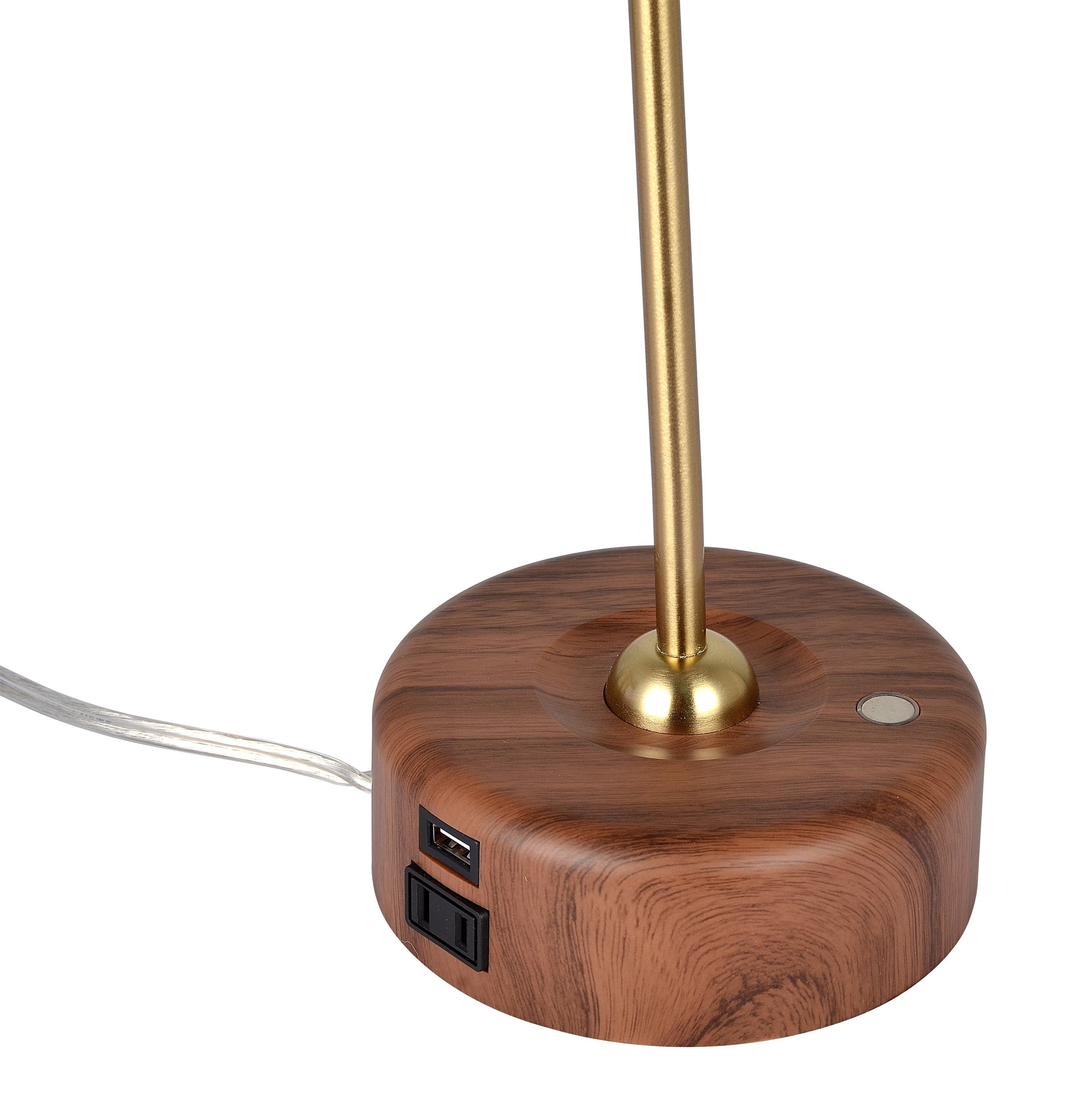 Vinmora™ Modern LED Desk Lamp with Wood Grain Finish - Premium Bedding & Home by Vinmora™