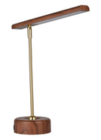 Vinmora™ Modern LED Desk Lamp with Wood Grain Finish - Premium Bedding & Home by Vinmora™