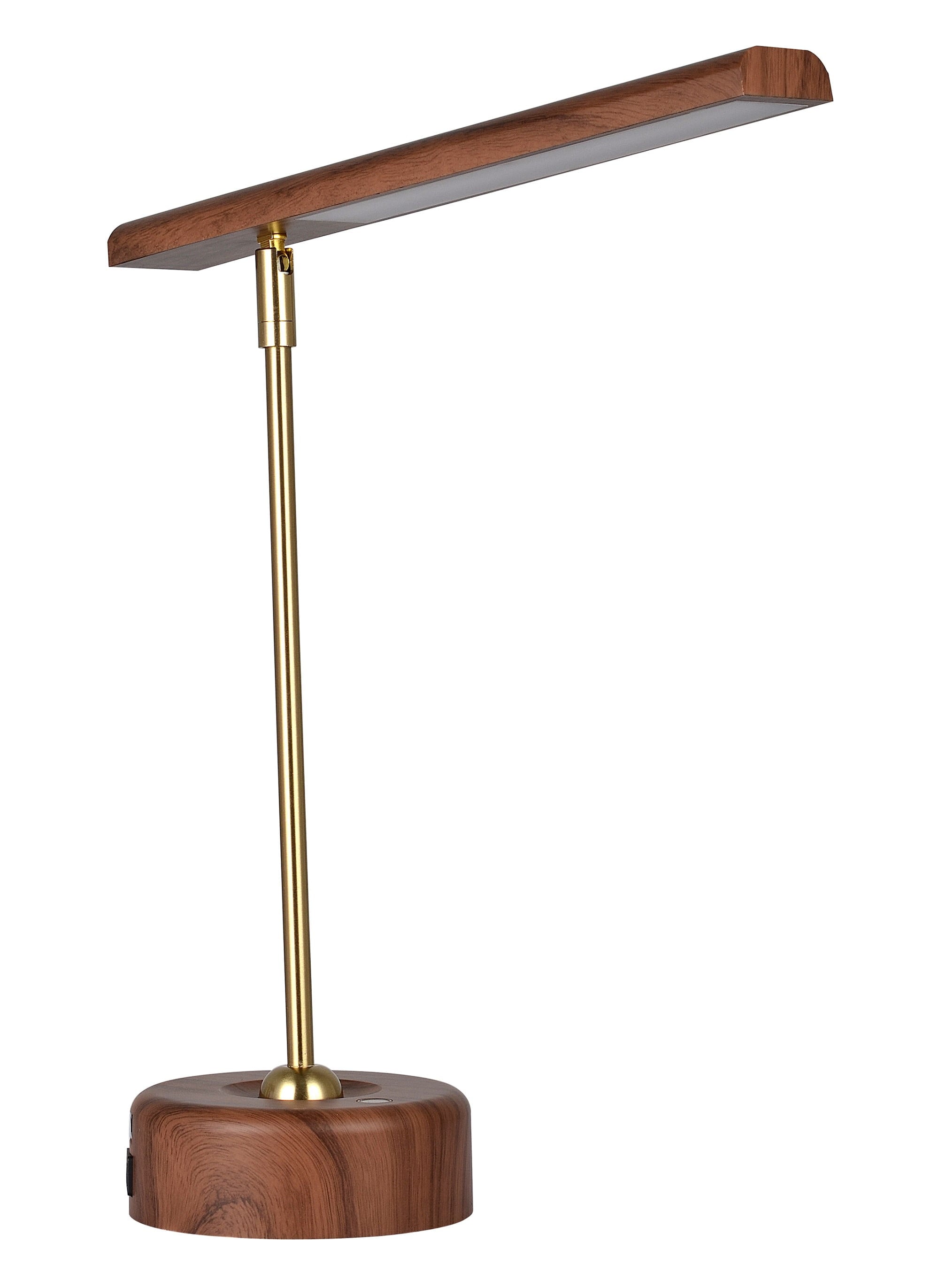 Vinmora™ Modern LED Desk Lamp with Wood Grain Finish - Premium Bedding & Home by Vinmora™