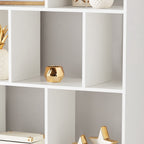 Vinmora™ Modern 12-Cube Square Shelf Bookcase, White - Premium Bedding & Home by Vinmora™