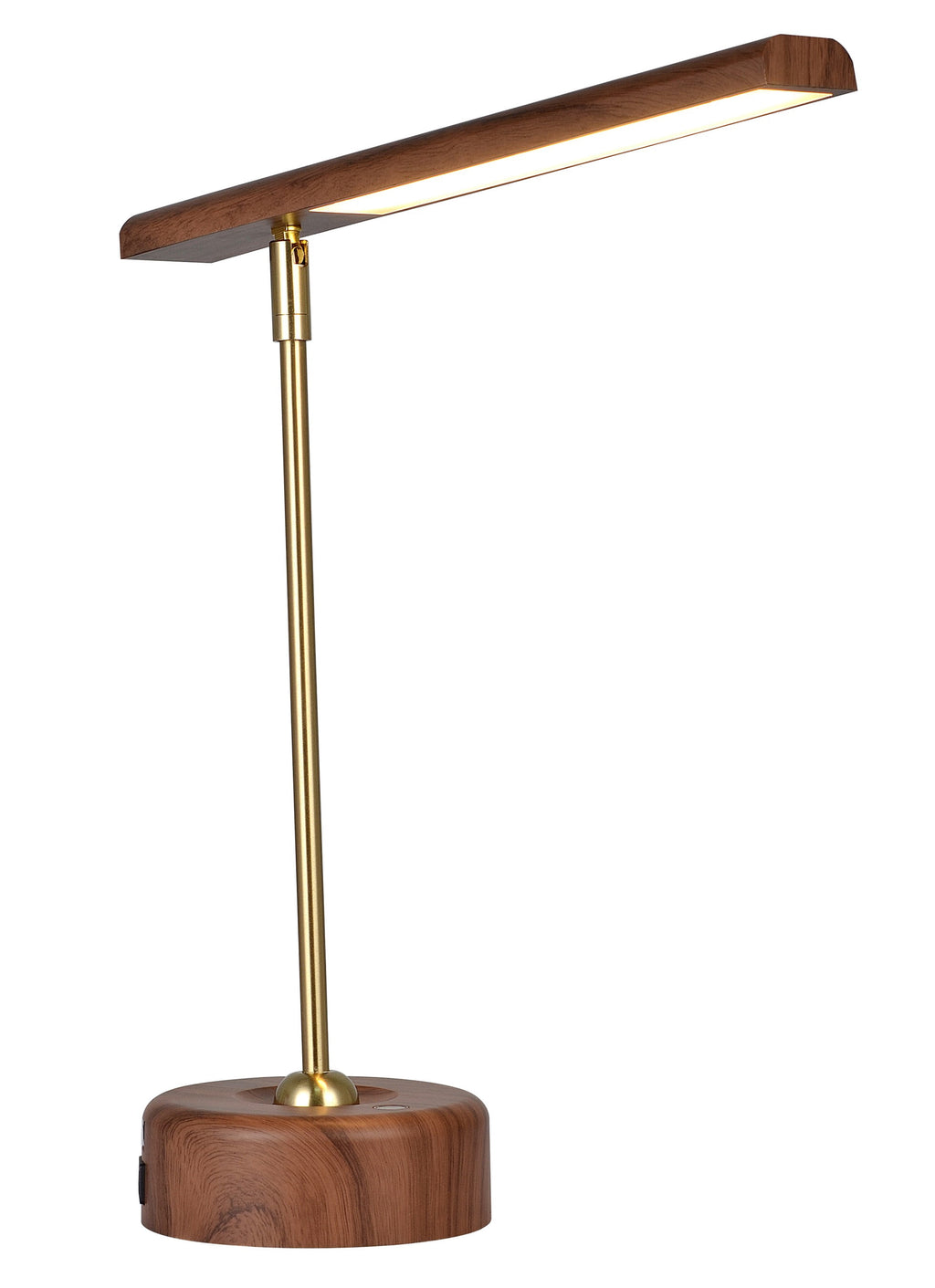 Vinmora™ Modern LED Desk Lamp with Wood Grain Finish - Premium Bedding & Home by Vinmora™