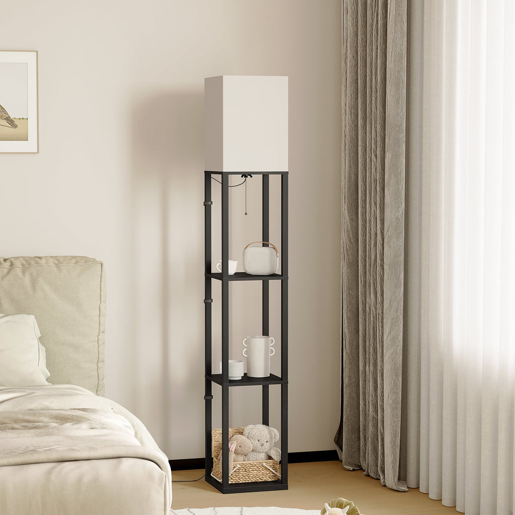 Vinmora™ SUNMORY 63'' Floor Lamps with Shelves, Home Standing - Premium Bedding & Home by Vinmora™