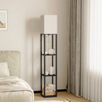 Vinmora™ SUNMORY 63'' Floor Lamps with Shelves, Home Standing - Premium Bedding & Home by Vinmora™