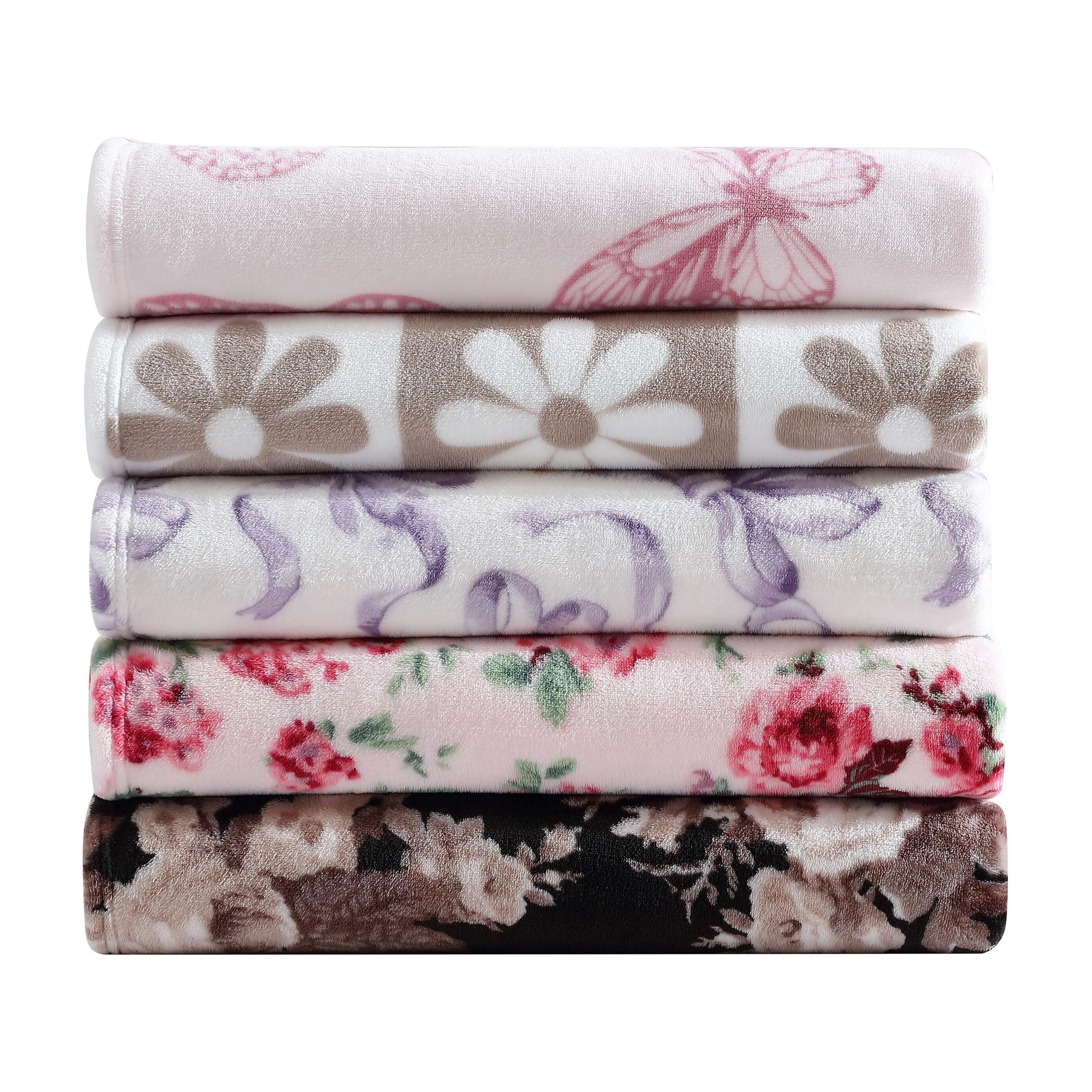 Vinmora™ Betsey Johnson Vintage Floral Light Pink & Pink - Premium Bedding & Home by Vinmora™