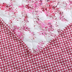 Vinmora™ Betsey Johnson Floral Vineyard Pink Reversible Full/Queen Quilt - Premium Comforter Set by Vinmora™