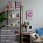 Vinmora™ 3 Pc Set Pink Western Theme Wall Art - Premium Bedding & Home by Vinmora™