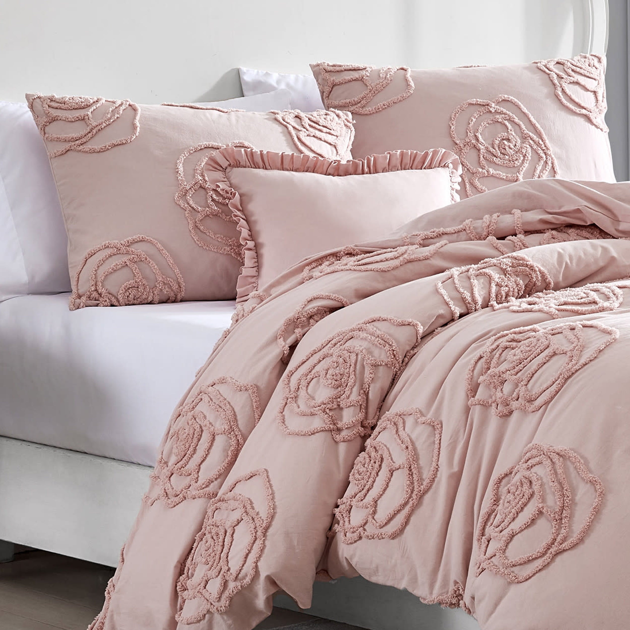Vinmora™ Betsey Johnson Rambling Rose Pink Twin Duvet Cover - Premium Comforter Set by Vinmora™