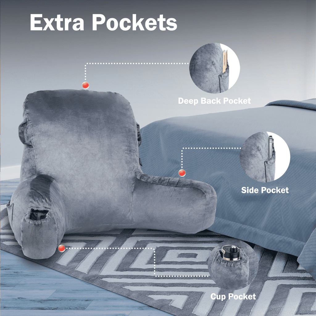 Vinmora™ VAVSEA Reading Pillow, Extra Large 31" Backrest Pillow - Premium Pillow by Vinmora™