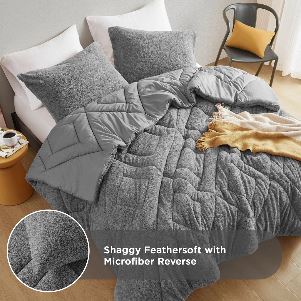 Vinmora™ Regency Heights Twin/Twin XL Quilted Plush Comforter Set - Premium Comforter Set by Vinmora™