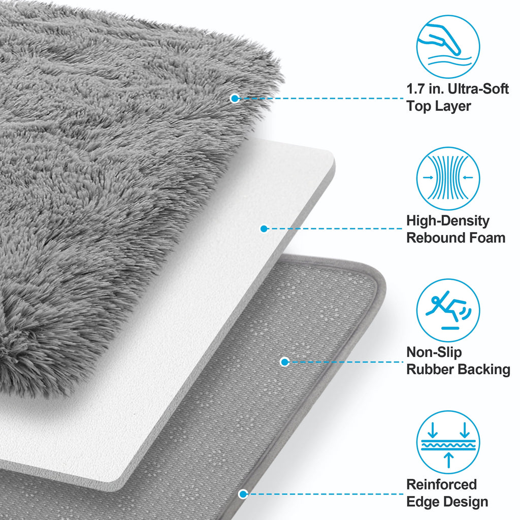 Vinmora™ Nefoso Shag Area Rug 8Ft X 10Ft Soft - Premium Bedding & Home by Vinmora™