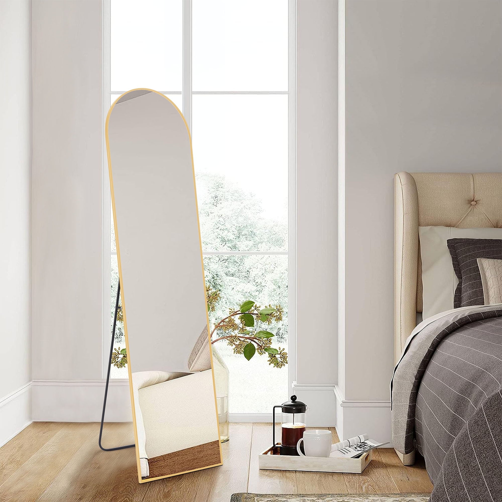 Vinmora™ CONCETTA 59"x16" Arched Full Length Mirror, Full Body - Premium Bedding & Home by Vinmora™