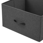 Vinmora™ 3 Drawer Fabric Nightstand with USB, Grey - Premium Bedding & Home by Vinmora™