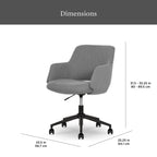Vinmora™ Lillian Office Chair, Gray - Premium Bedding & Home by Vinmora™