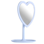 Vinmora™ 11.26" Tall Light Blue Plastic Frame Tabletop Heart - Premium Bedding & Home by Vinmora™