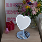 Vinmora™ 11.26" Tall Light Blue Plastic Frame Tabletop Heart - Premium Bedding & Home by Vinmora™