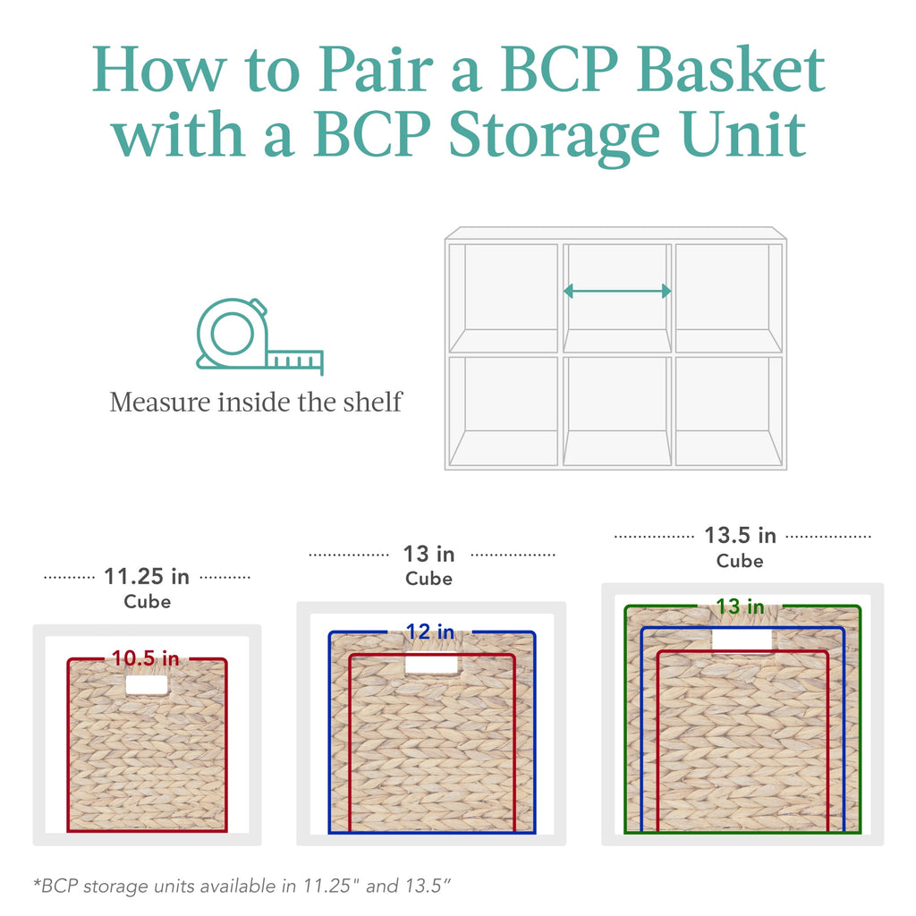 Vinmora™ Best Choice Products 10.5x10.5in Hyacinth Storage Baskets, Set - Premium Curtain & Window Hardware by Vinmora™