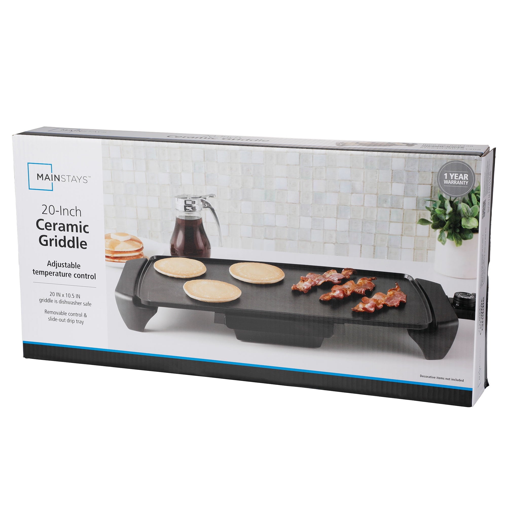 Vinmora™ 20 inch Electric Griddle - Non-Stick, Temperature Control,1500 - Premium Bedding & Home by Vinmora™