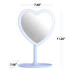 Vinmora™ 11.26" Tall Light Blue Plastic Frame Tabletop Heart - Premium Bedding & Home by Vinmora™
