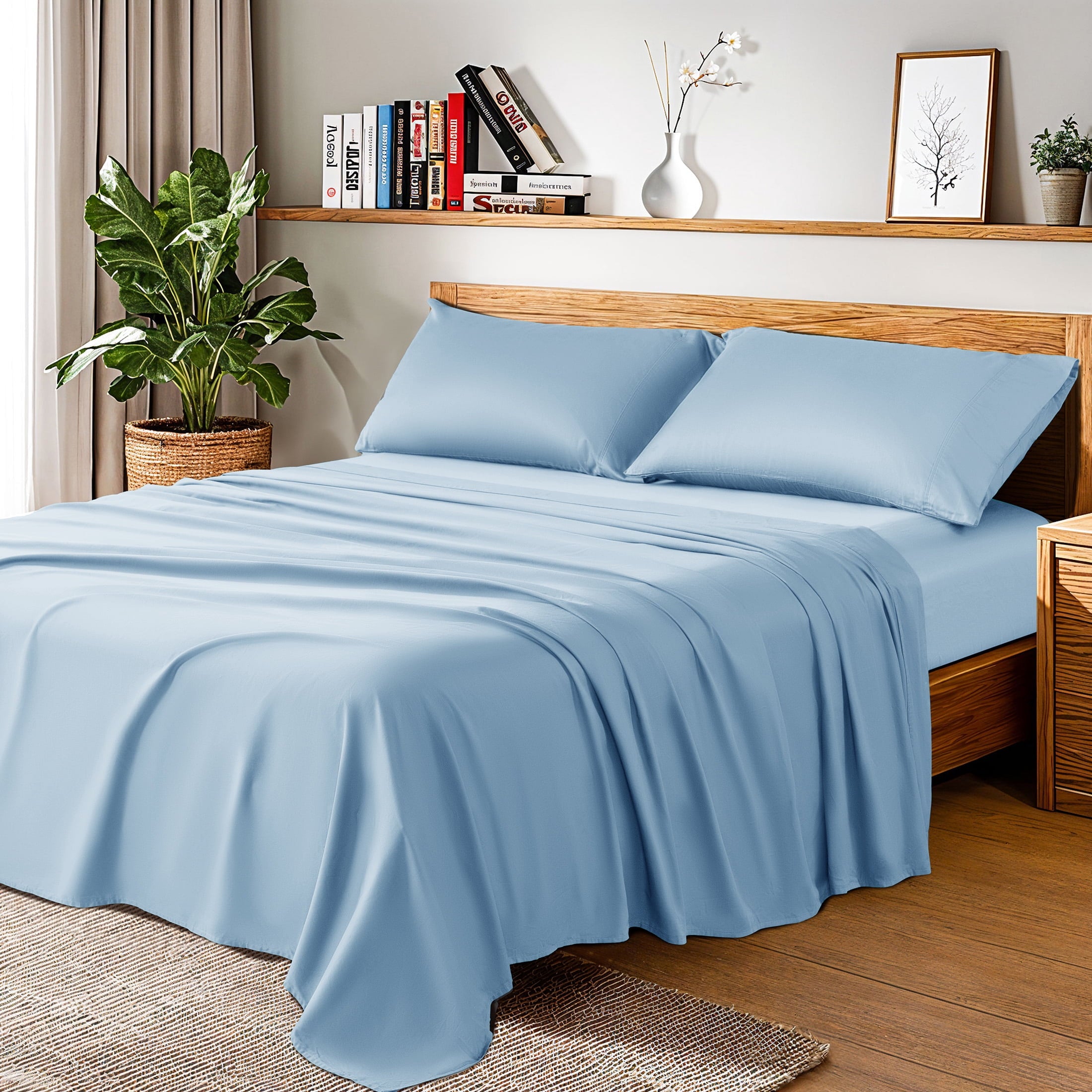 Vinmora™ 100% Cotton Sheet Set - Premium Sheet Set by Vinmora™