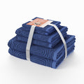 Vinmora™ 6-Piece Textured Bath Towel Set, Soft 100% Cotton - Premium Towel Set by Vinmora™